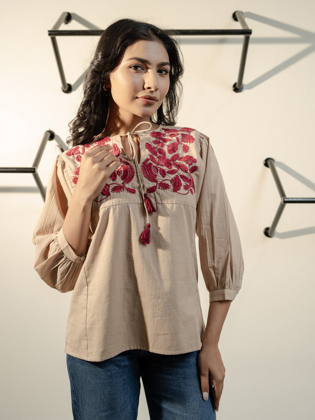 Omisha Embroidery  Top