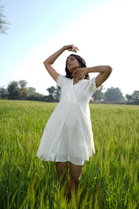 ISH EMBROIDERED WHITE DRESS