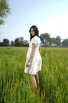 ISH EMBROIDERED WHITE DRESS