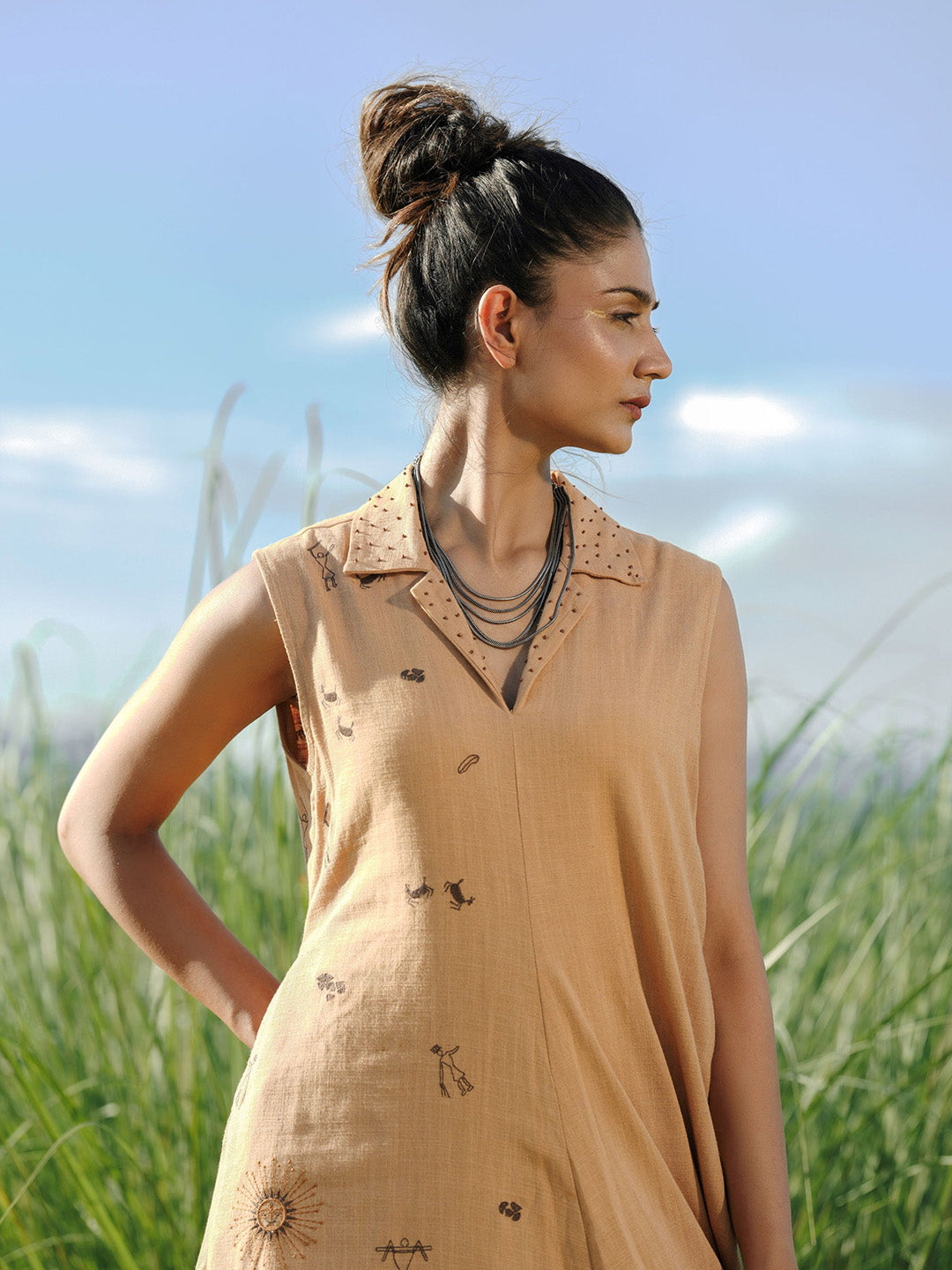 Micheal  Embroidery Dress