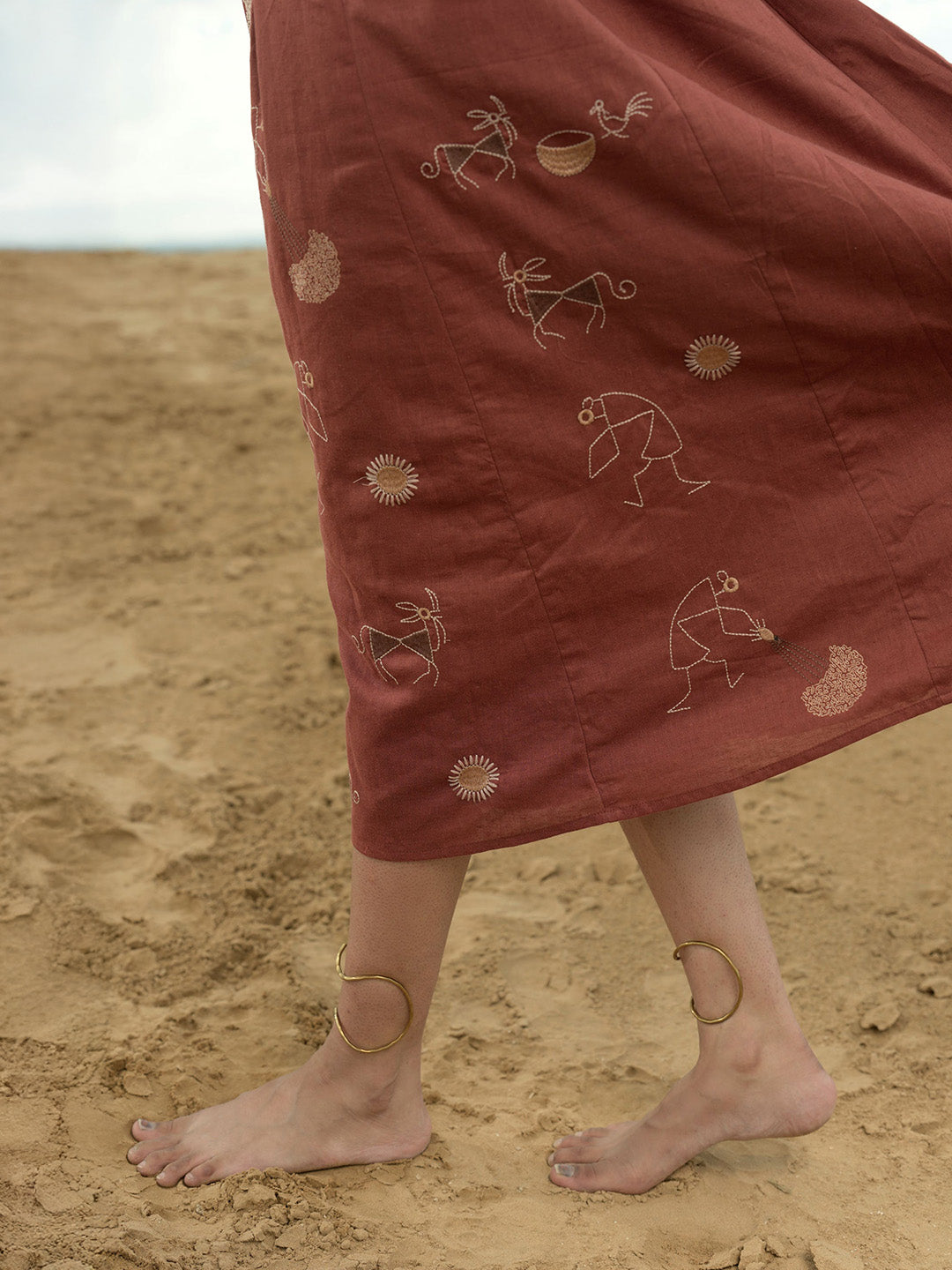 Robber Embroidery Dress