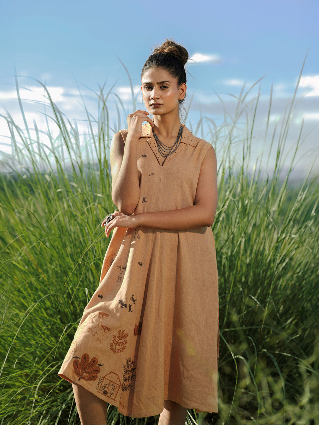 Micheal  Embroidery Dress