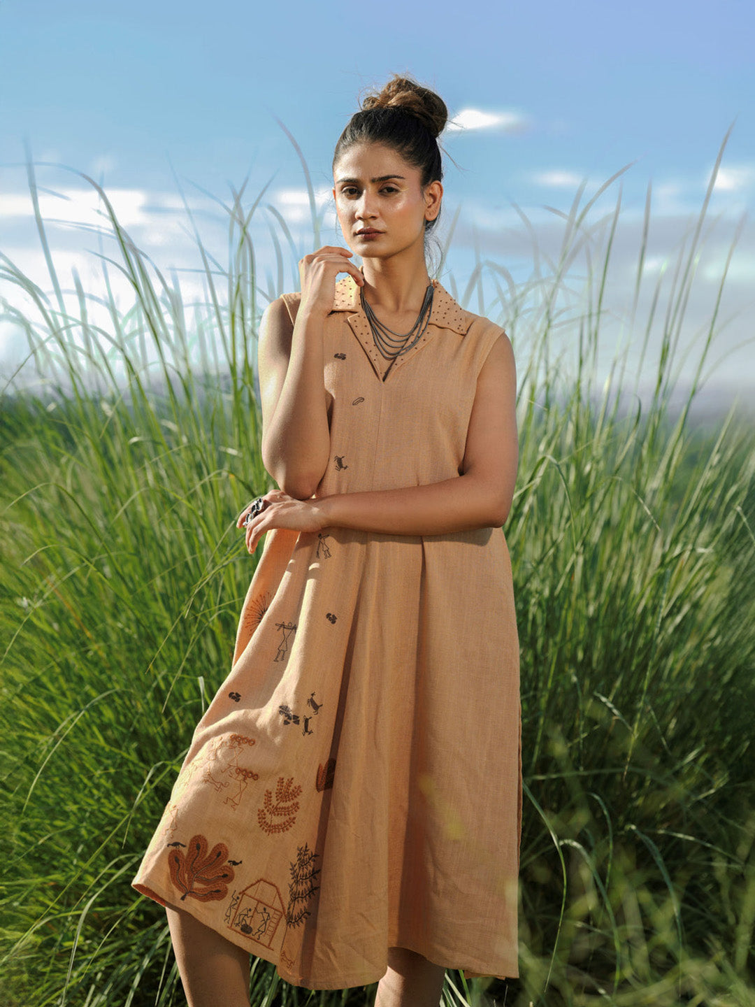 Micheal  Embroidery Dress