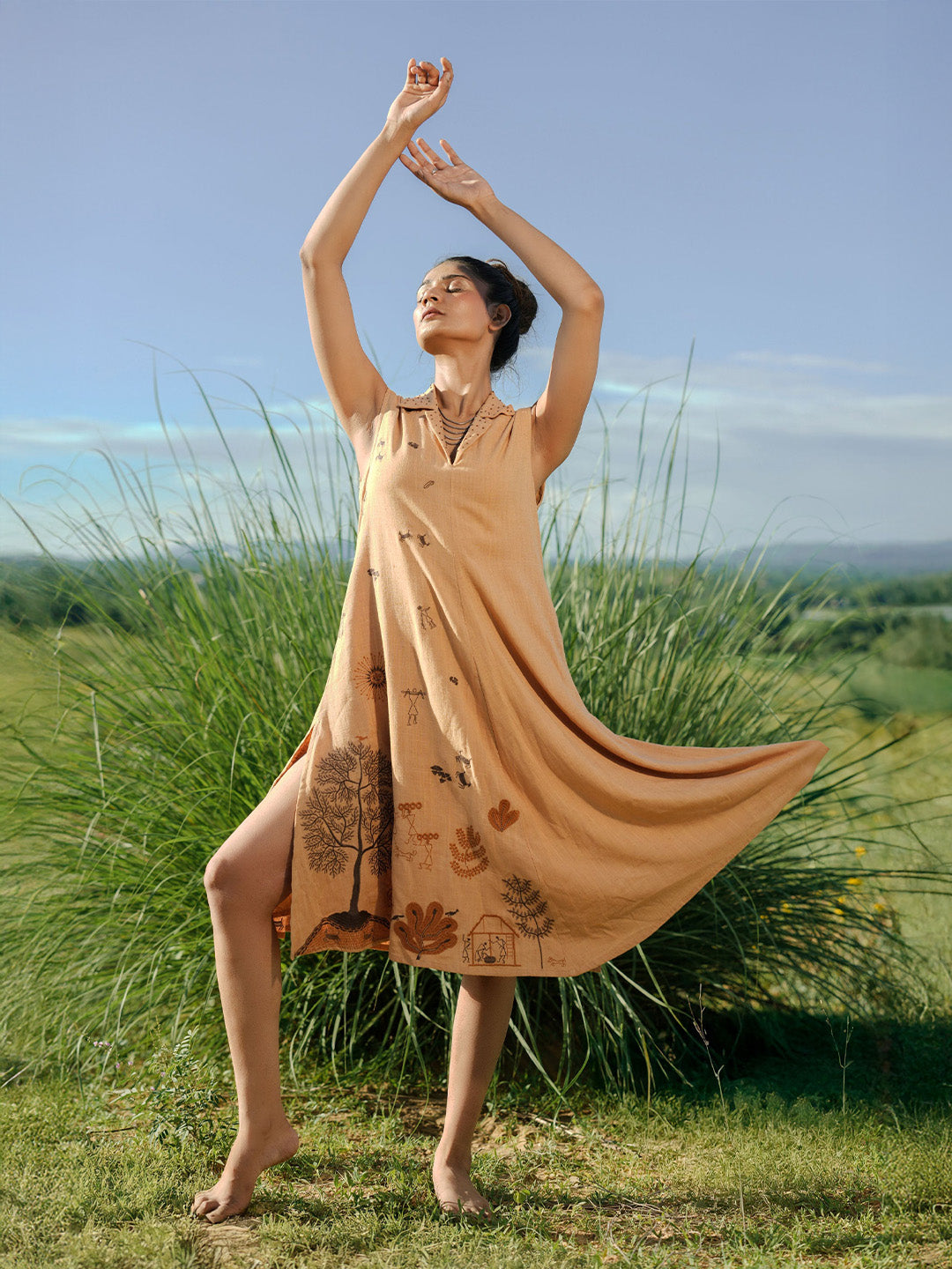 Micheal  Embroidery Dress