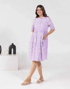 Reme purple embroidered dress