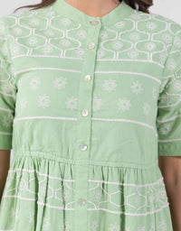 Reme green embroidered dress