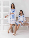 Pani blue embroidery dress