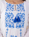 Pani blue embroidery dress