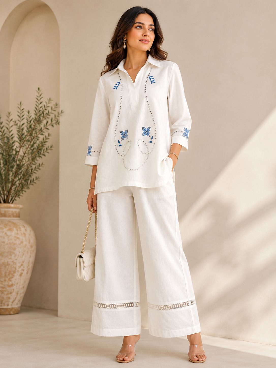 Sakhi Embroidery Co-ord Set
