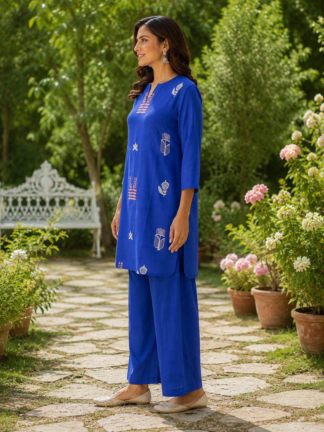 Juni Embroidery Co-ord Set