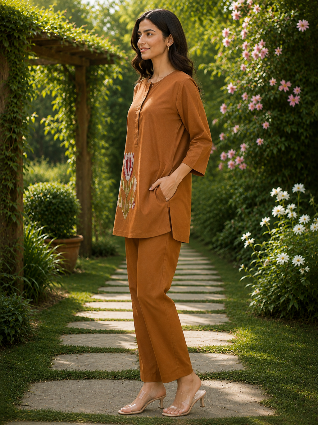 Hania Embroidery Co-ord Set
