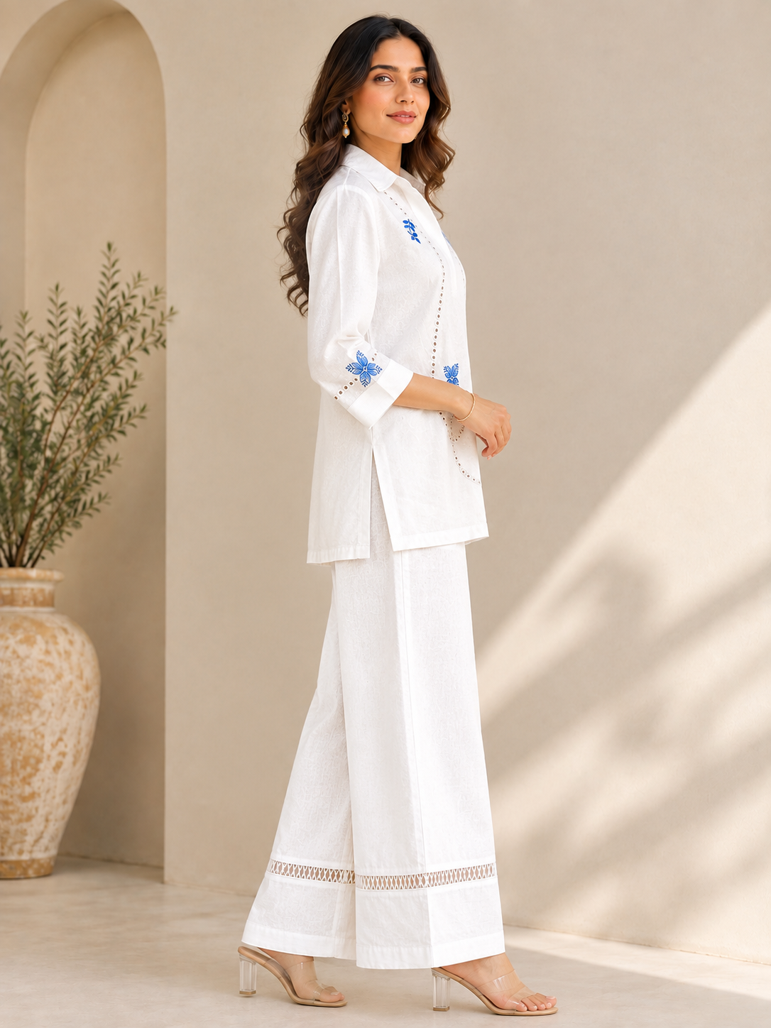 Sakhi Embroidery Co-ord Set