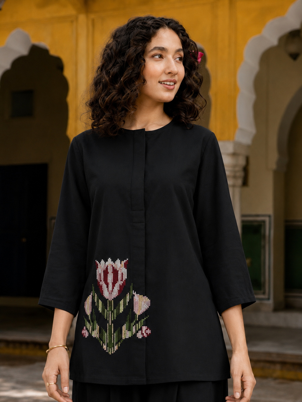 Hania Embroidery Co-ord Set