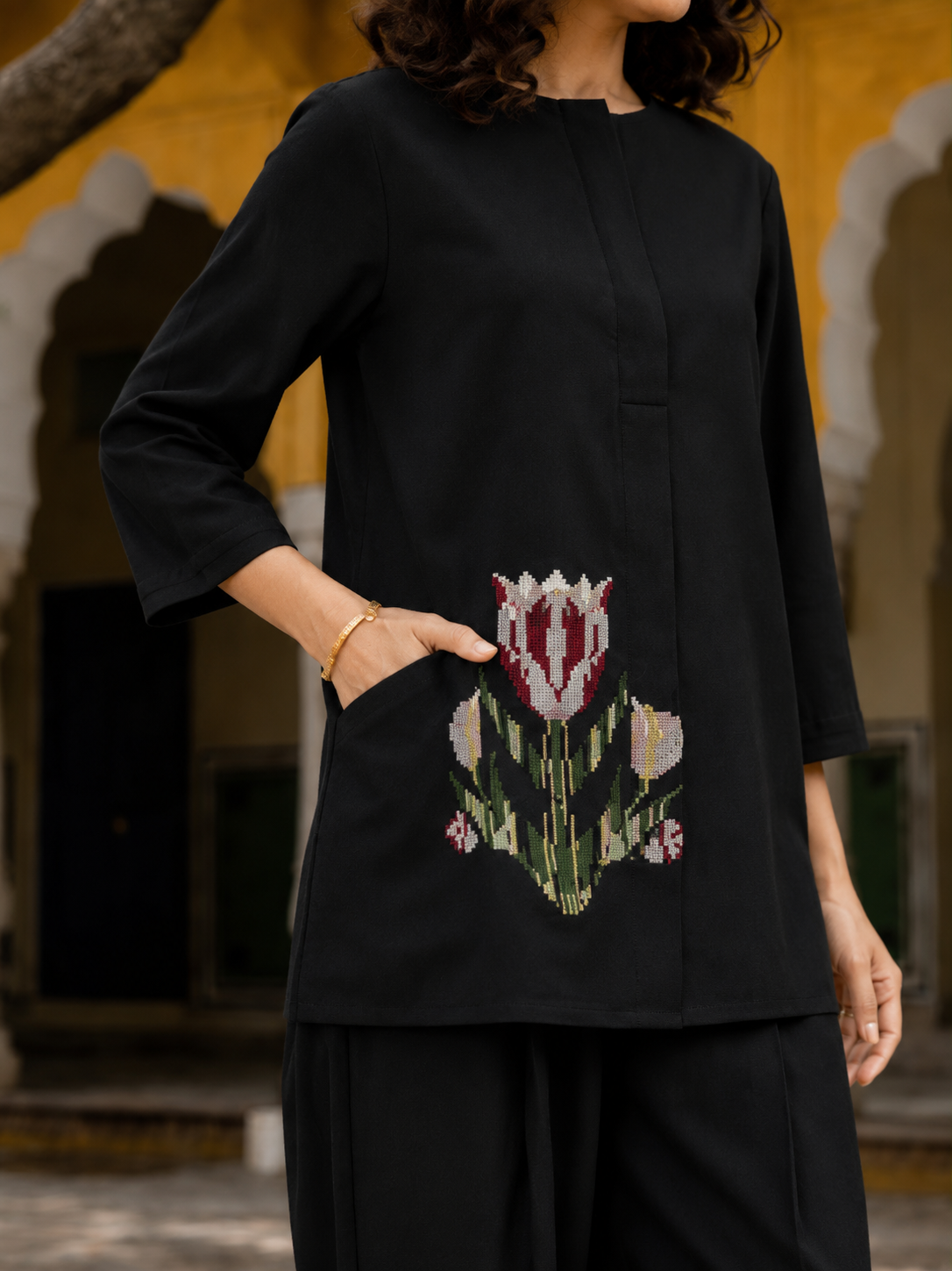 Hania Embroidery Co-ord Set
